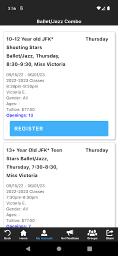 Rising Stars School of Dance Screen 3