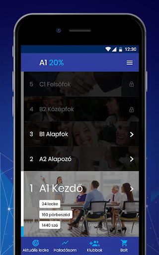 Android application GlobEng: Az angoltanulás screenshort