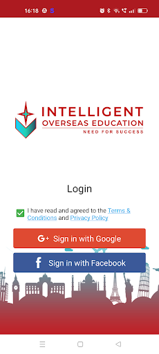 Android application INTELLIGENT OVERSEAS EDUCATION screenshort