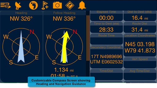 PathAway Outdoor GPS Navigator Screen 3