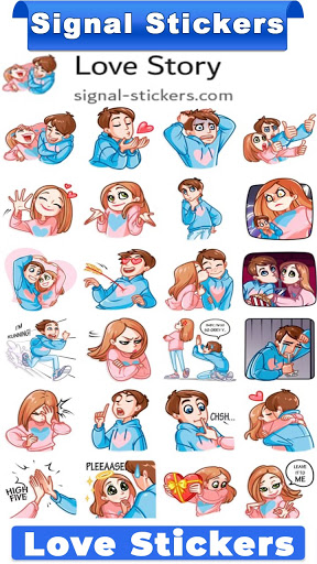 Signal Love Stickers