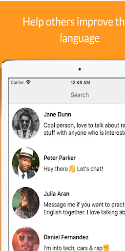 Android application English Chat screenshort