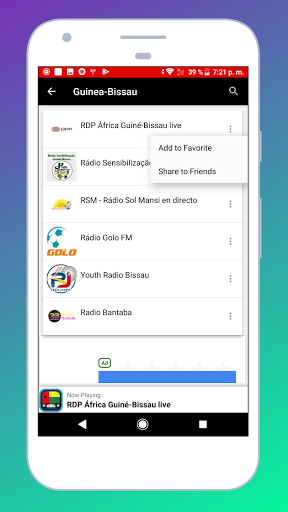 Radio Guinea Bissau + Radio FM Screen 3