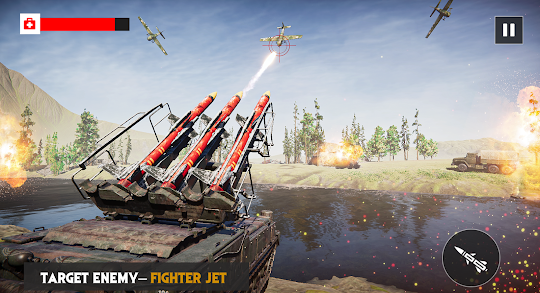 陸軍ミサイル攻撃: 戦争ゲーム