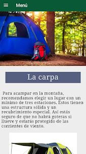 Guía para acampar como experto