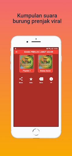 Android application Suara Prenjak Lumut Gacor Mp3 screenshort