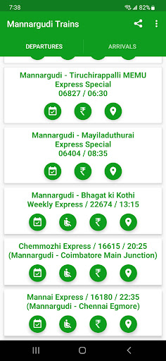 Mannargudi Trains Screen 2