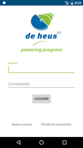 Android application De Heus Nutrición Animal screenshort