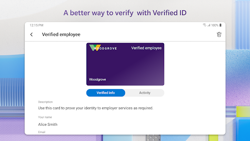 Screenshot of Microsoft Authenticator