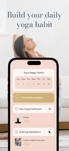 Screenshot of Yoga Happy with Hannah Barrett