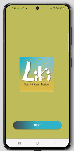 Android application Liki Sushi & Asian Fusion screenshort