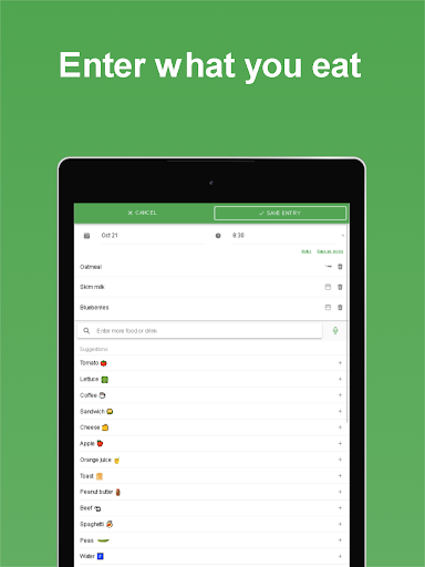 Screenshot of Eat Smart Kiwi: Food Diary