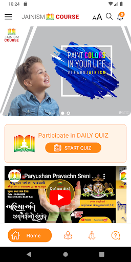 Android application Jainism Course screenshort