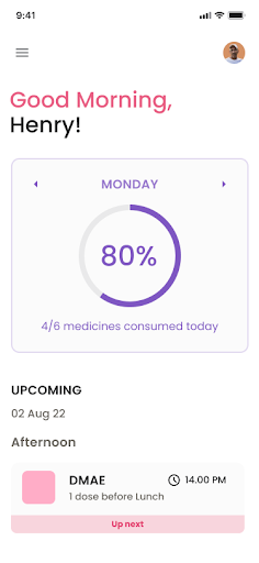 PillMeister: Manage Medication Screen 2