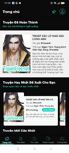 Android application TruyenFree screenshort