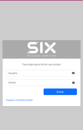 Android application Six Logística screenshort