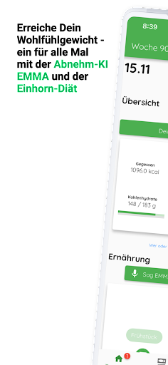 Android application AbnehmCoach mit Abnehmplan screenshort