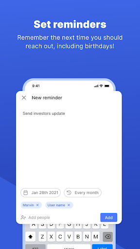 Android application Dex - Rolodex and Personal CRM screenshort