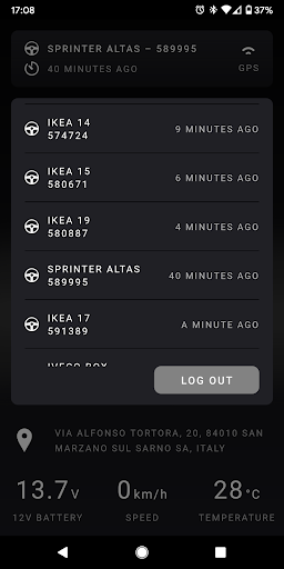 Elinta Motors Fleet Management Screen 2
