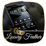 Luxury Black Feather Theme icon