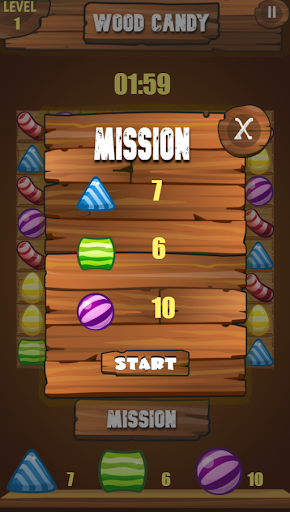 Wood Candy Match 3 Screen 2