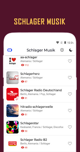 Android application Schlager Musik screenshort