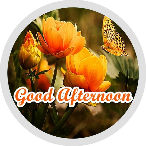 Good Afternoon Flowers Sticker  Icon