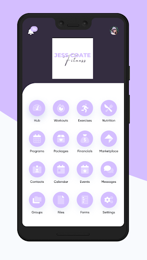 Android application Jess Coate Fitness screenshort