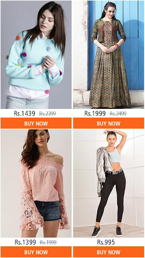 Android application Women Clothes Online Shopping screenshort