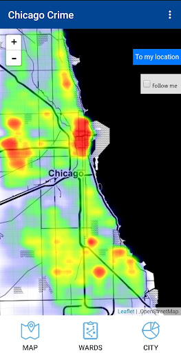 Android application Chicago Crime screenshort