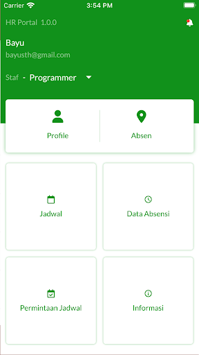 Android application HR Portal Puri Raharja screenshort