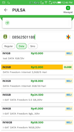 App screenshot