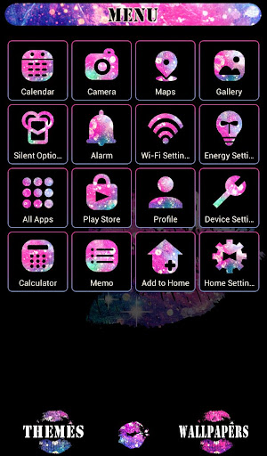 Galaxy Lips Theme Screen 2