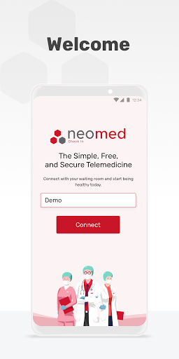 Android application NeoMed Check In screenshort