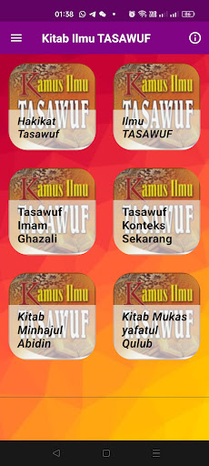 Android application Kitab Ilmu TASAWUF screenshort