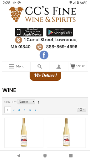 CCs Fine Wine & Spirits Screen 2