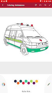 coloring rescue ambulance