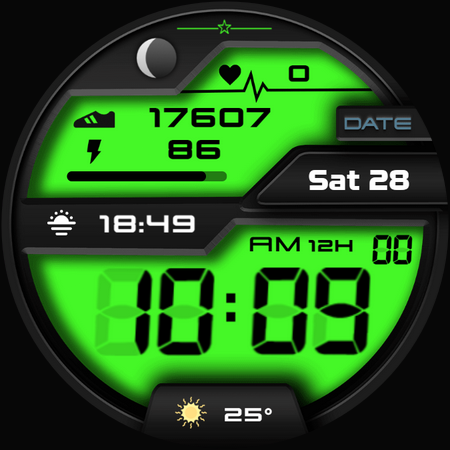 Colorful Digital Watch Face screenshot 37