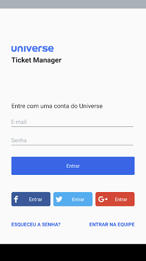 Visualização do aplicativo