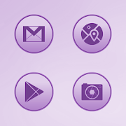 Bubble Gum Violet Icons Mod apk versão mais recente download gratuito