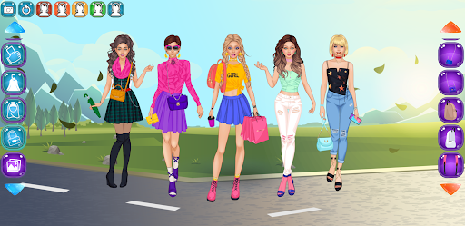 Android application School team dress up screenshort