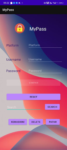 MyPass Screen 2