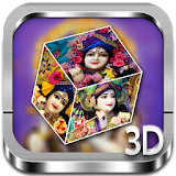 Krishna 3D cube live wallpaper icon