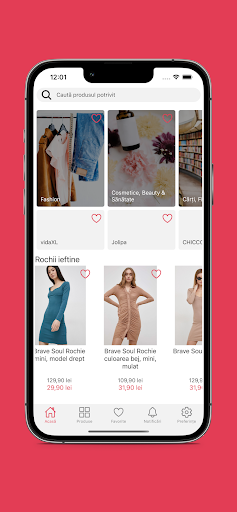 Android application qb.ro - motor căutare oferte screenshort