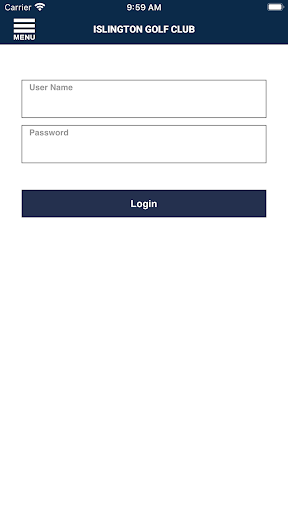 Android application Islington Golf Club screenshort