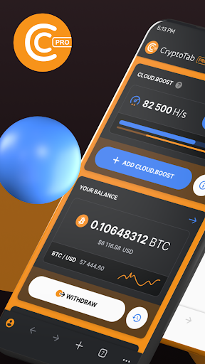 Screenshot of CryptoTab Browser Pro Level