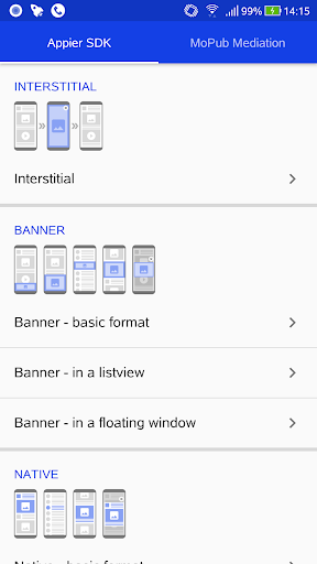 Android application APS screenshort