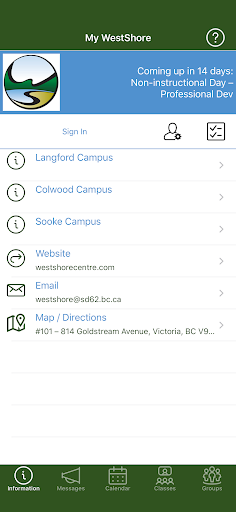 Android application My WestShore screenshort