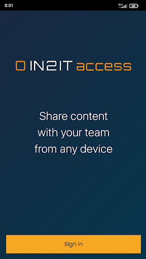 Android application IN2IT access screenshort