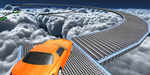 ramp car driving stunt